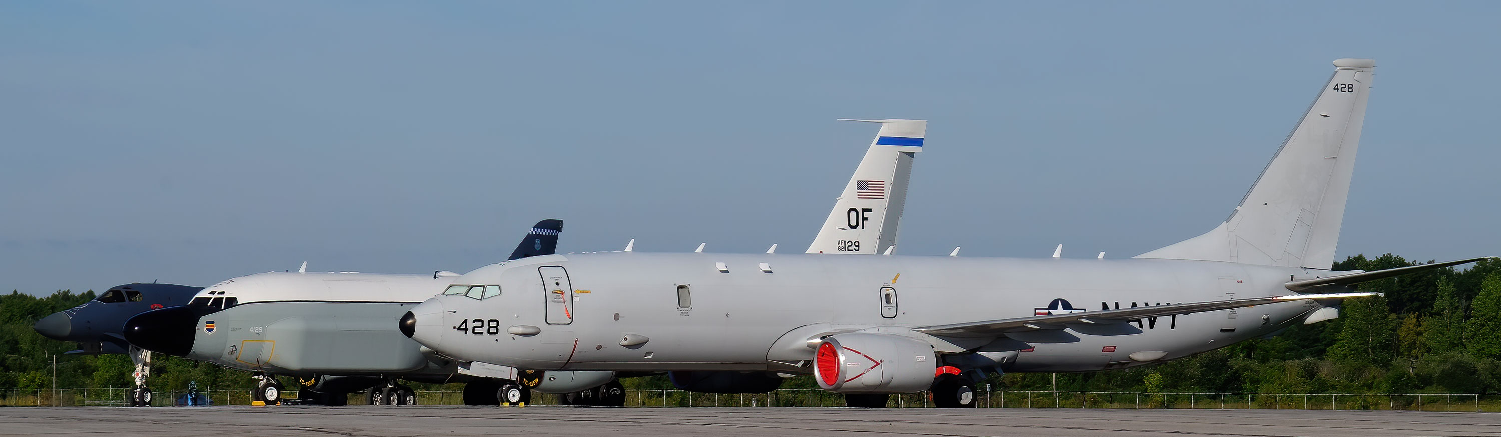 B-1B Lancer, RC-135 Rivet Joint, P-8A Poseidon